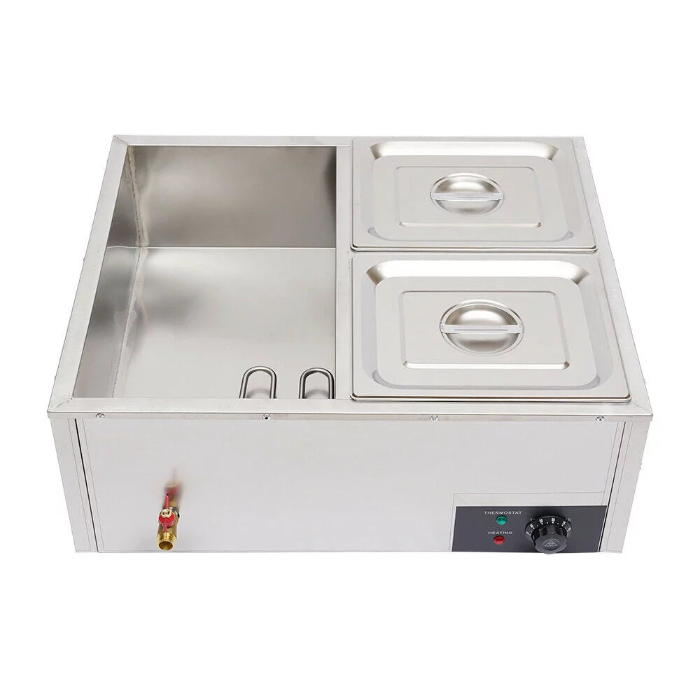 Commercial Electric Bain Marie Food Warmer Steam Table E471622
