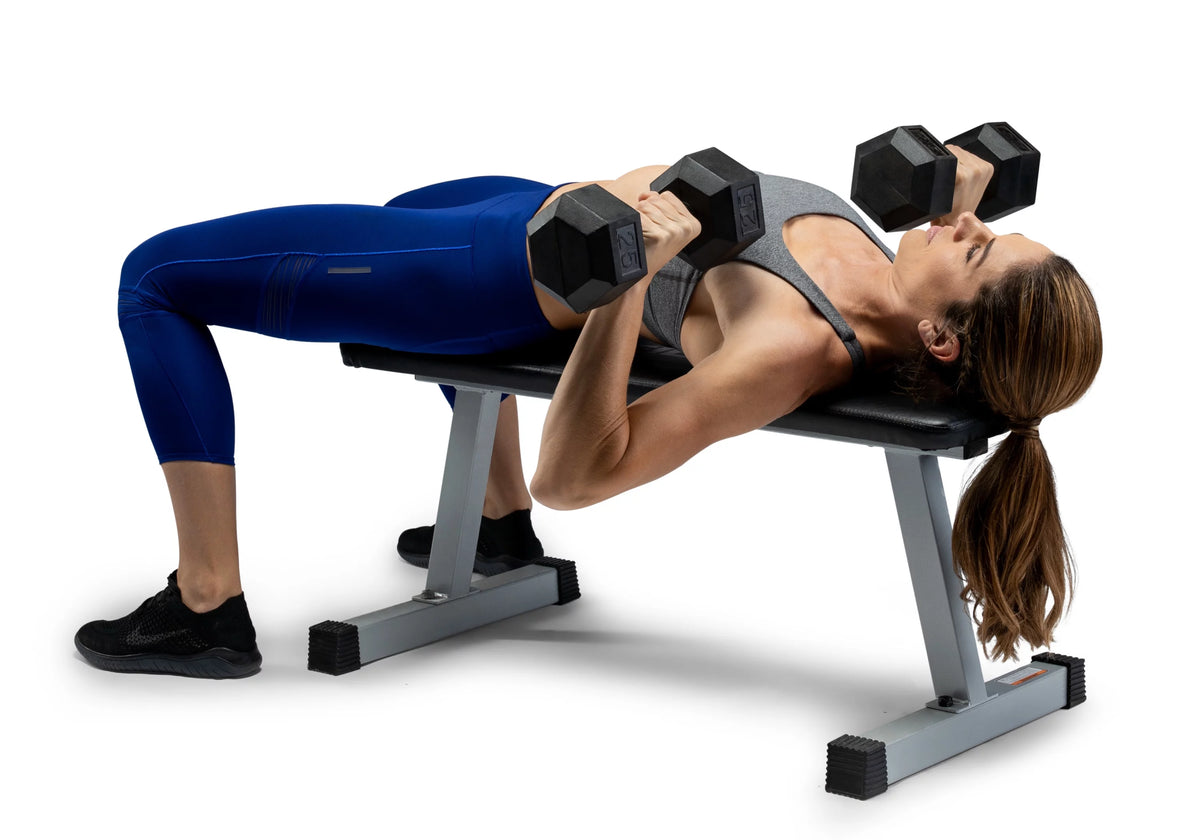 Rubber Hex Dumbbell 45 lbs O70147