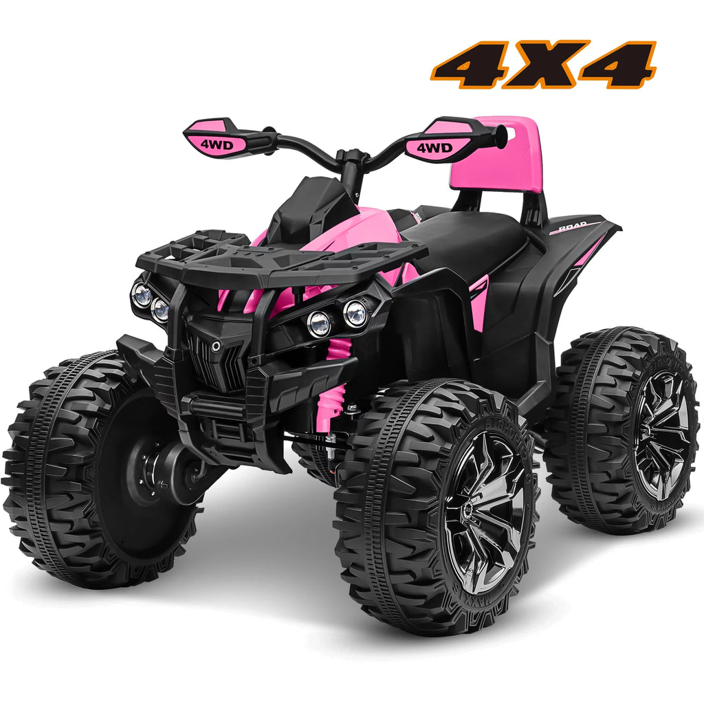 Black 24 Volt 2 Seater 4-Wheeler Quad Q952