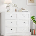 White 6 Drawer Dresser E174