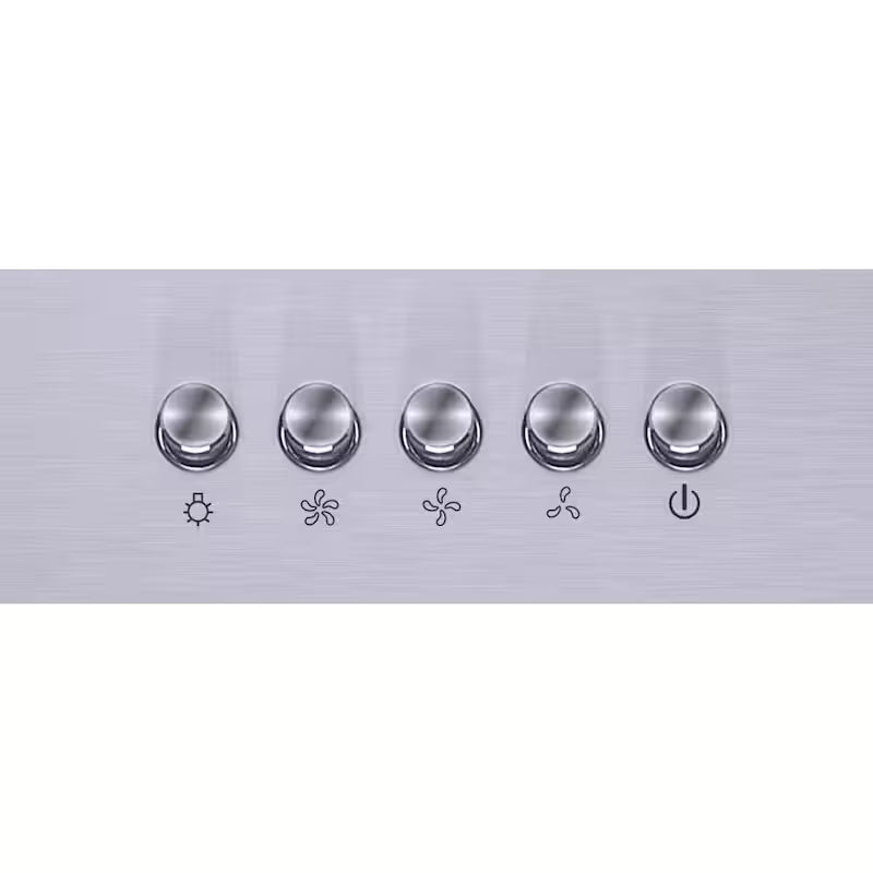 36 in. 350CFM Convertible T-Shape Wall Mount Range Hood in Stainless Steel with Charcoal Filters and LED Lighting F865024