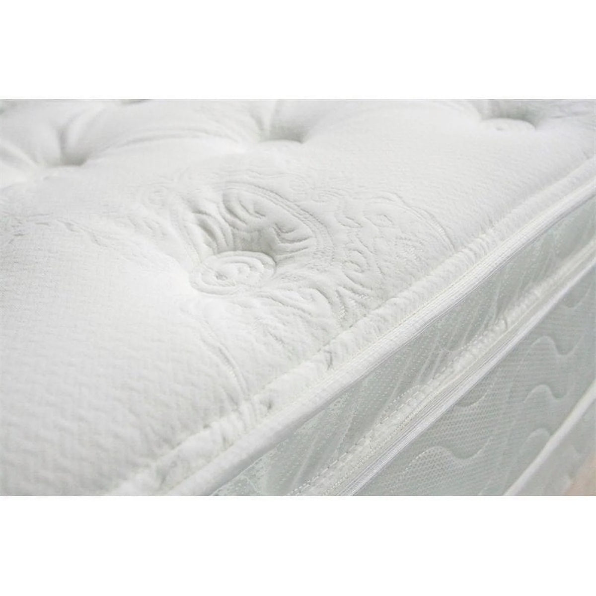 White Quilted Euro Top Queen Mattress H860