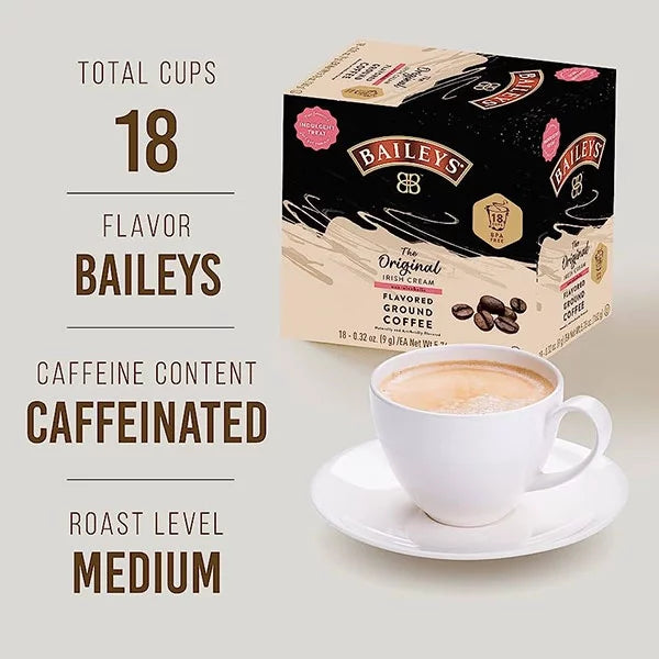 Irish Cream Flavored Coffee 4/18 Single Serve Cups H9532