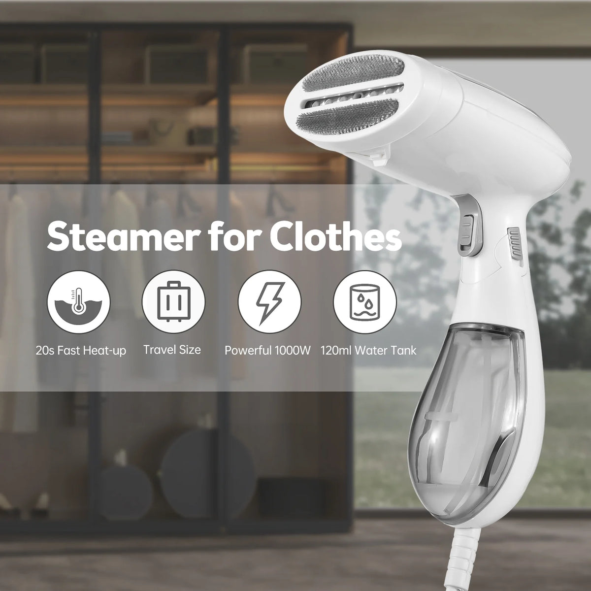 Handheld Steamer 1300W 120ml Water Tank D877
