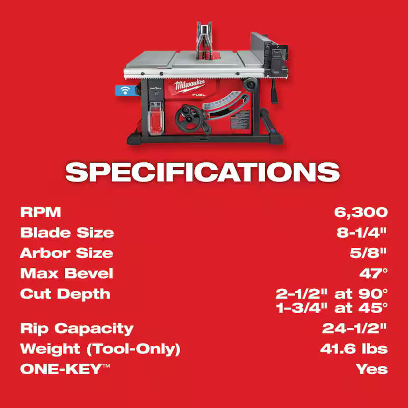 18-Volt Lithium-Ion Brushless Cordless 8-1/4 in. Table Saw A97423