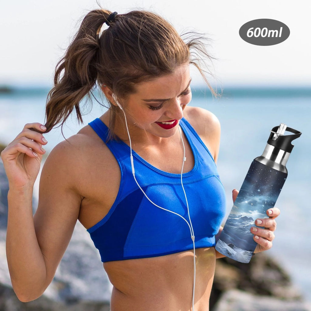 Stainless Steel Insulated Water Bottle with Straw Lid D69364