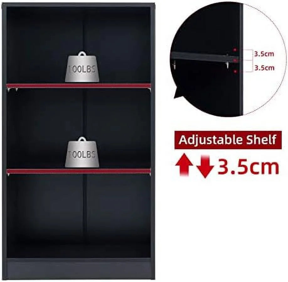 White 5 Layer Wood Bookcase J776