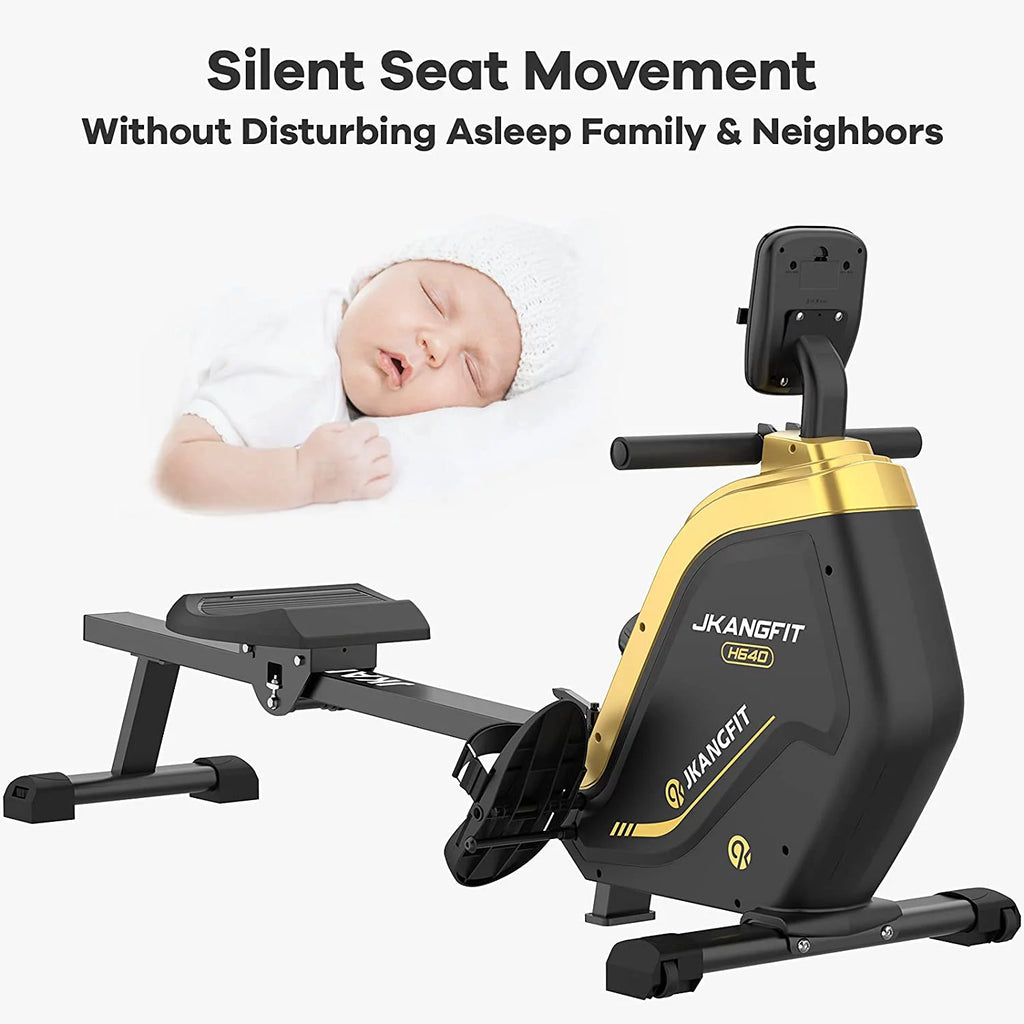 Folding Magnetic Rowing Machine with 16 Levels Resistance M4694