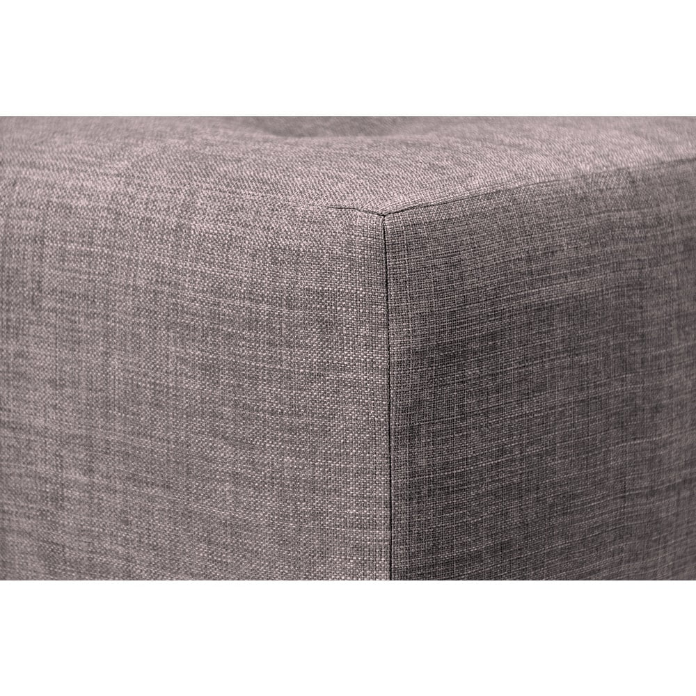 Red Tinted Grey Upholstered Ottoman R457966