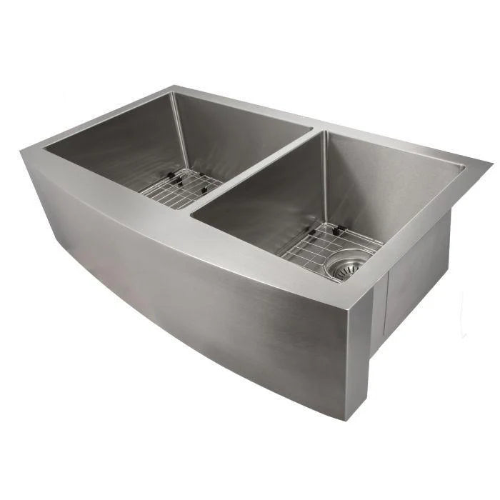 36 in. Stainless Steel Farmhouse Double Bowl Kitchen Sink C8826