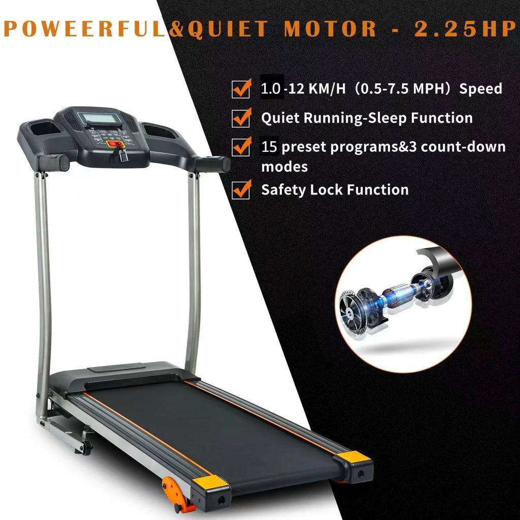 2.5 Hp Folding Treadmill with Incline K7309