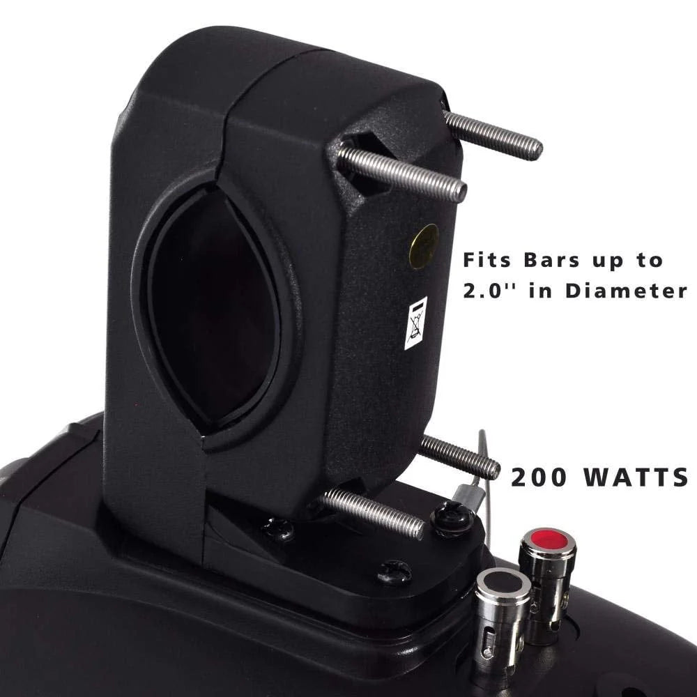 6.5 Inch 200 Watt Marine Dual Tower Wakeboard Speakers, Black B149
