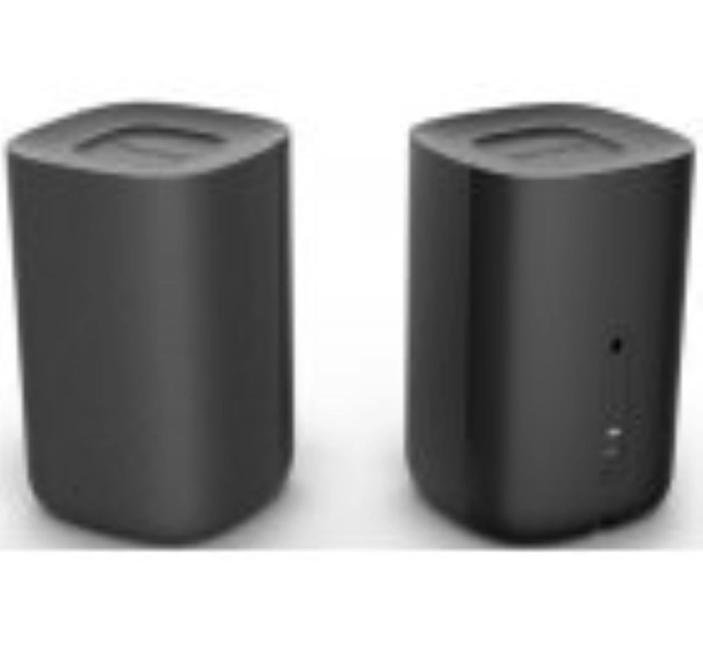 Black Wireless Surround Speakers Pair Y601376