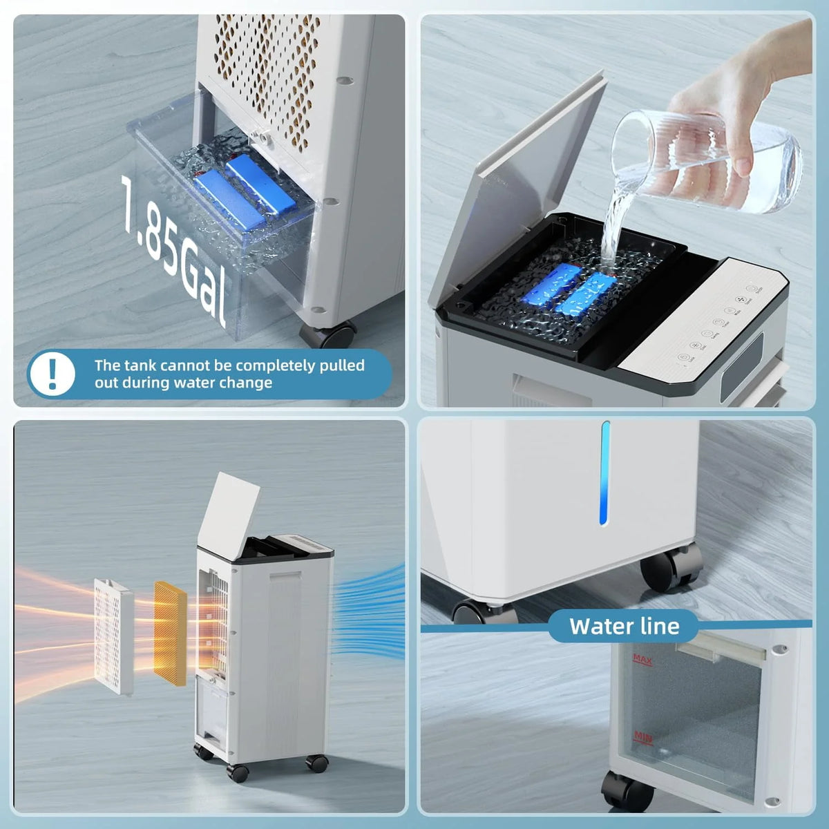 Portable 3-IN-1 Evaporative Air Cooler M646177