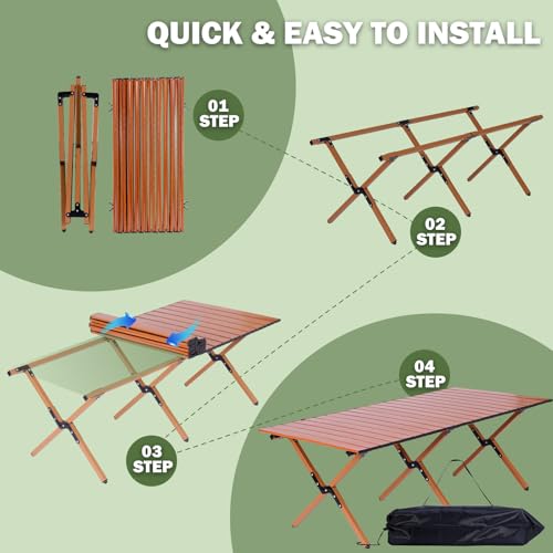 Portable Folding Camping Table with Carry Bag X237072