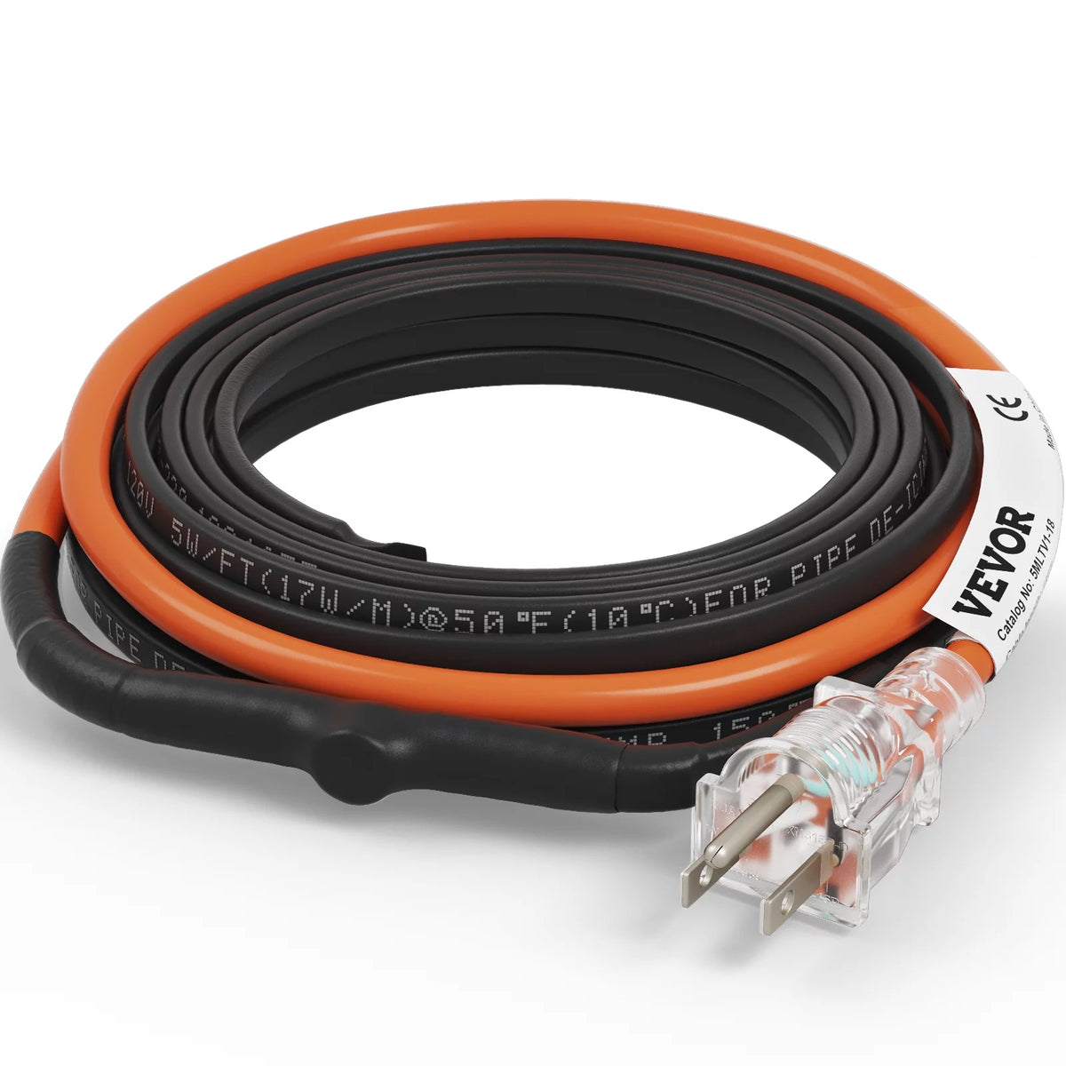 18-feet 5W/ft Self-Regulating Pipe Heating Cable E191338