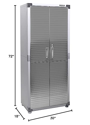 Solid Steel Lockable Metal Storage Cabinet with Adjustable Shelves, 48" W x 24" D x 72" H X185
