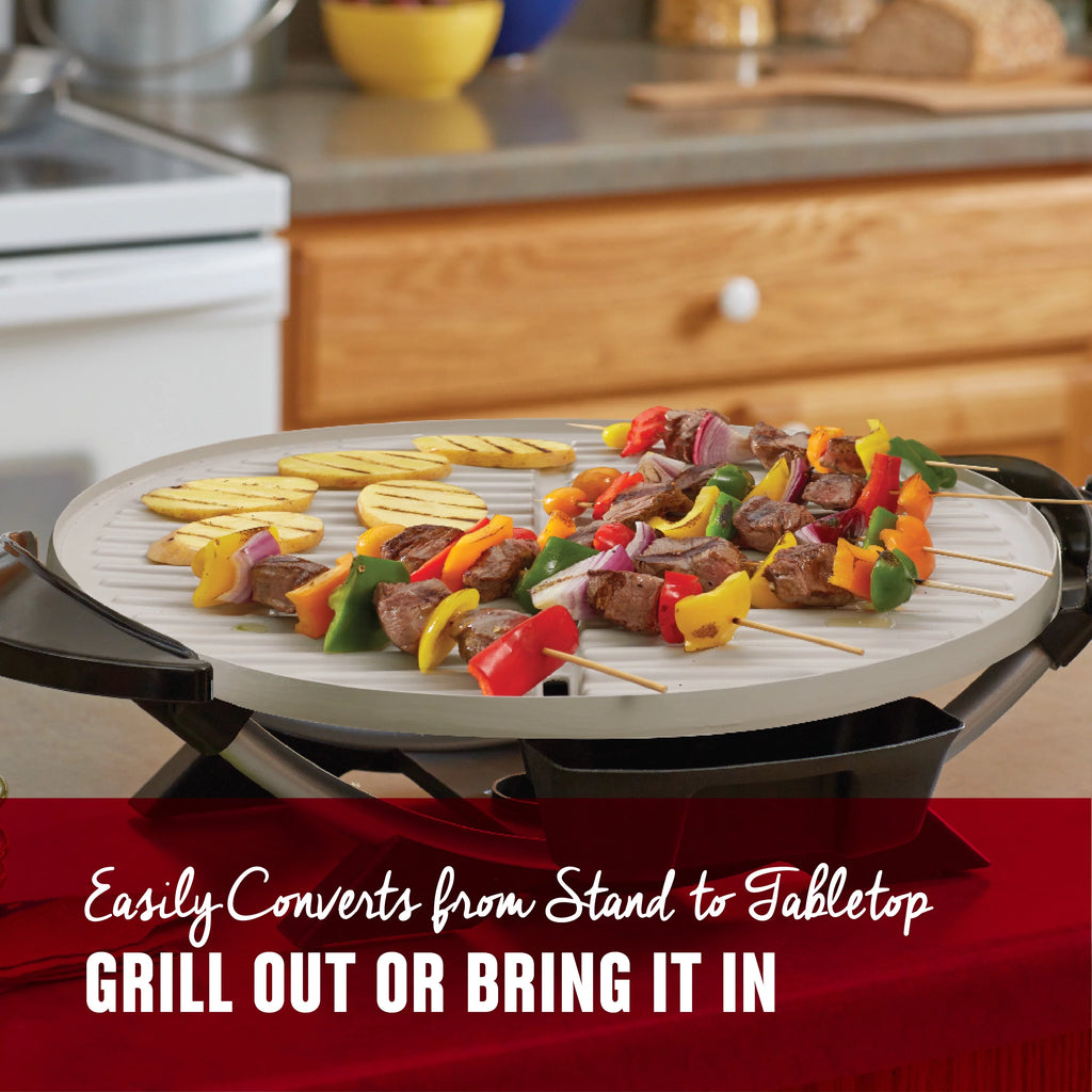 Electric Indoor Outdoor Grill with Ceramic Plates B93597