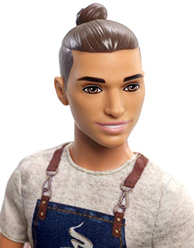 Barista Doll Wearing Café Apron A8453