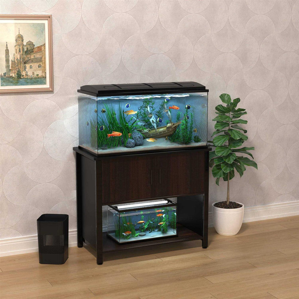 Fish Tank Stand Metal Aquarium Stand with Cabinet Z7129
