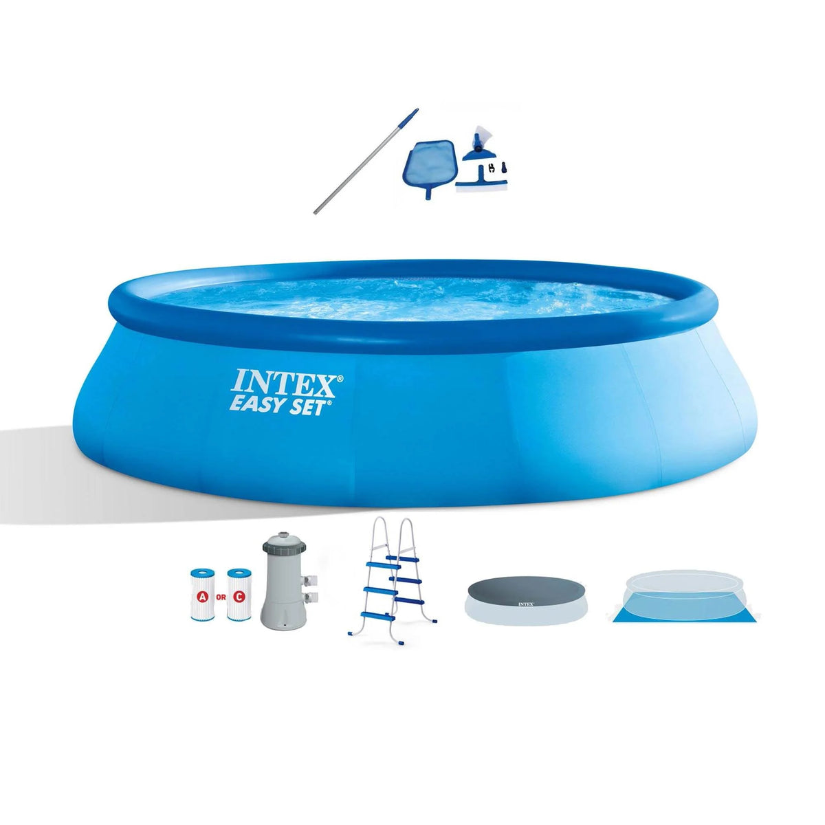 15' x 42 Inflatable Swimming Pool and Maintenance Kit C305