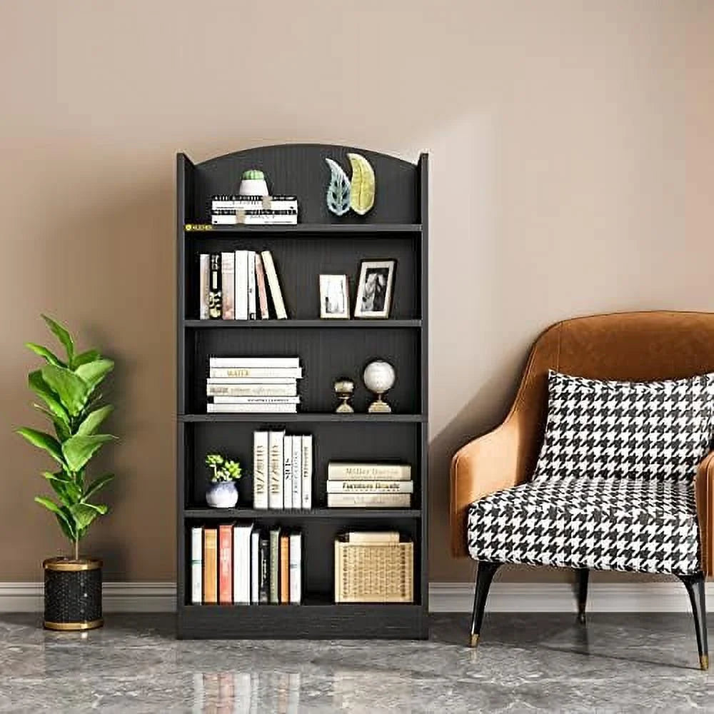 Wood 5 Tier Bookshelf H82260