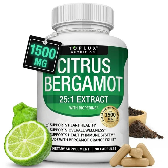 1500mg Citrus Bergamot Extract 90 Capsules P645