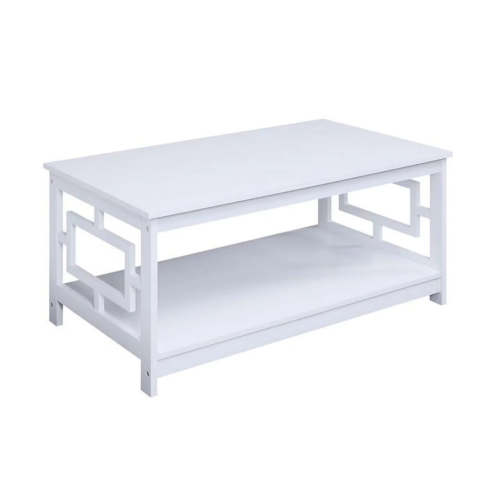 White Wood Coffee Table Q722147
