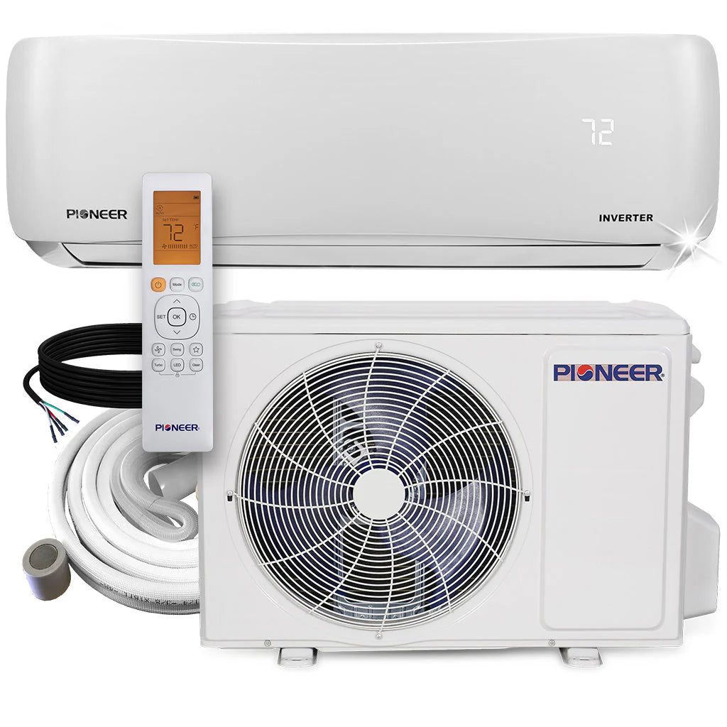 9,000 BTU 24 SEER 230V Ductless Mini-Split Inverter Air Conditioner Heat Pump System M181665