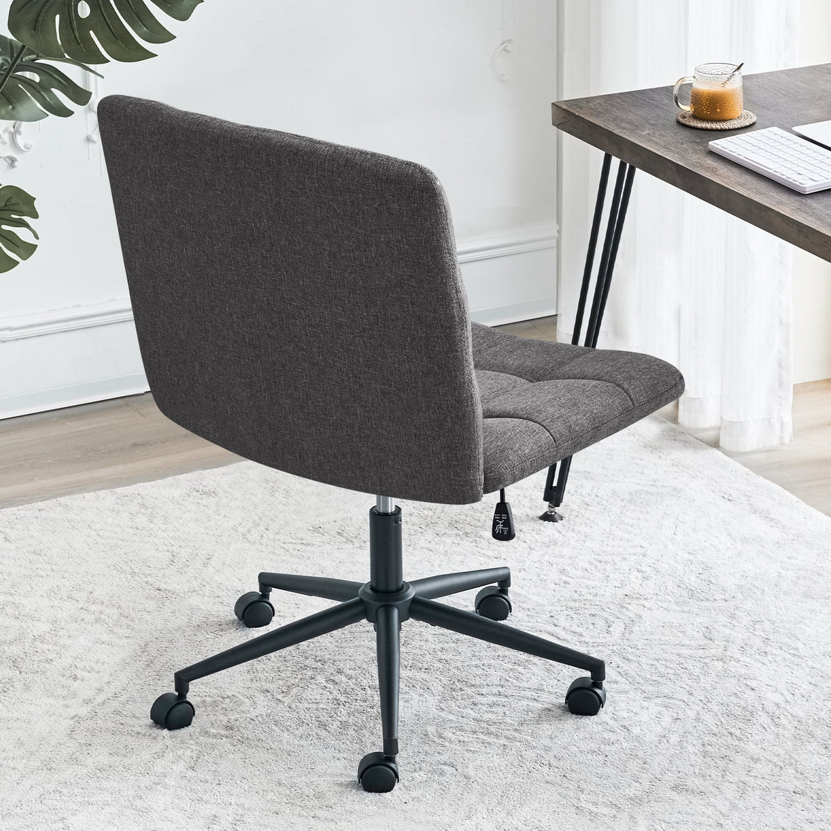 DarkGrey Swivel Desk Chair Z82783