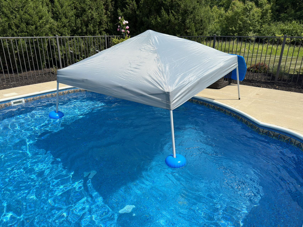 10' × 10' Grey Fabric Pop Up Gazebo Y7143