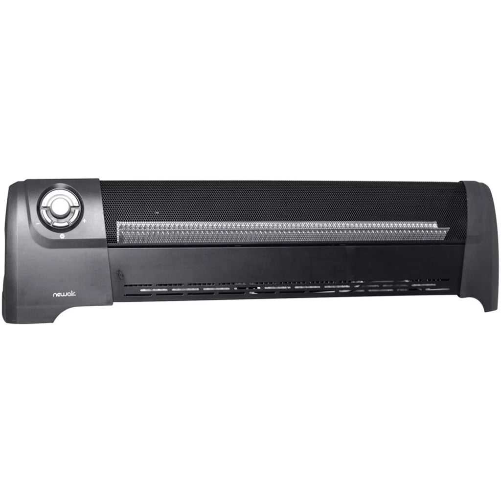 Electric Baseboard Space Heater, 5120 BTUs, Black S38979