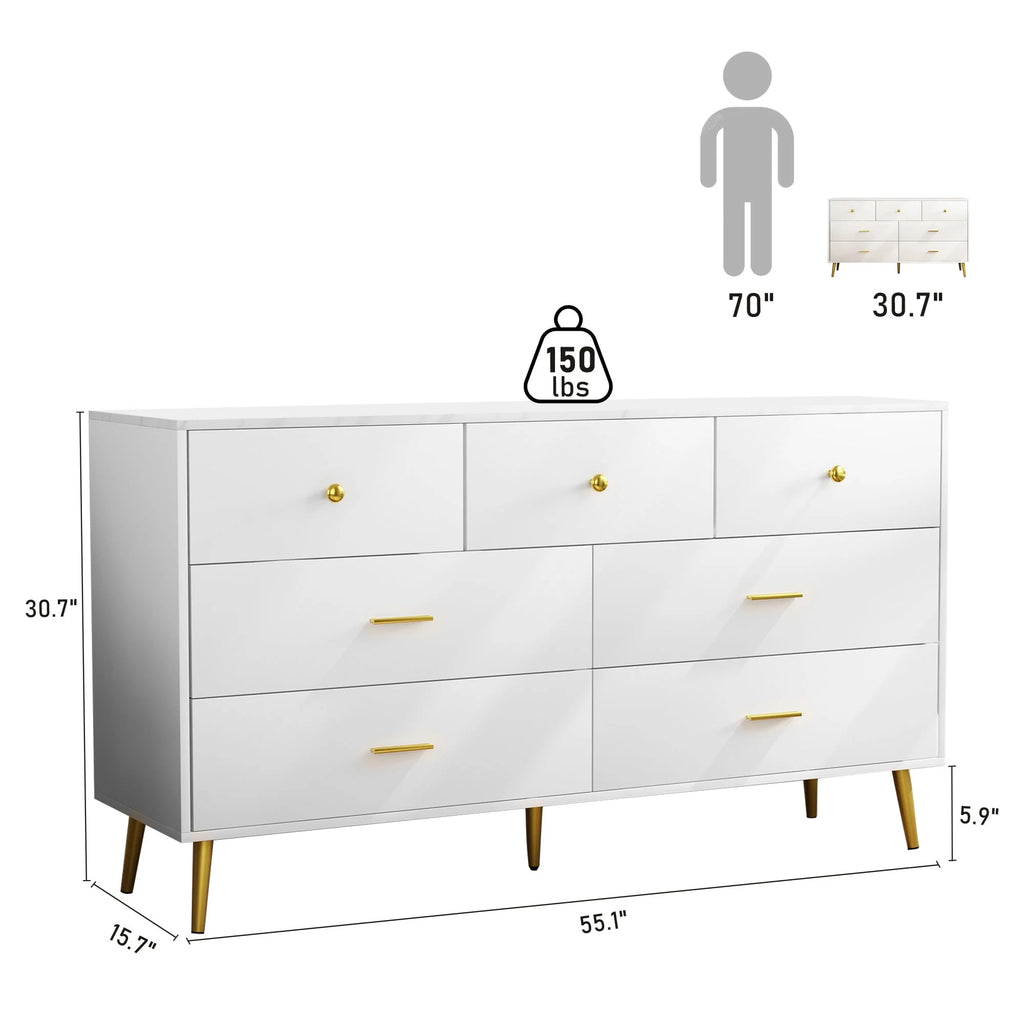 Black 3 Drawer Wood Dresser A434676