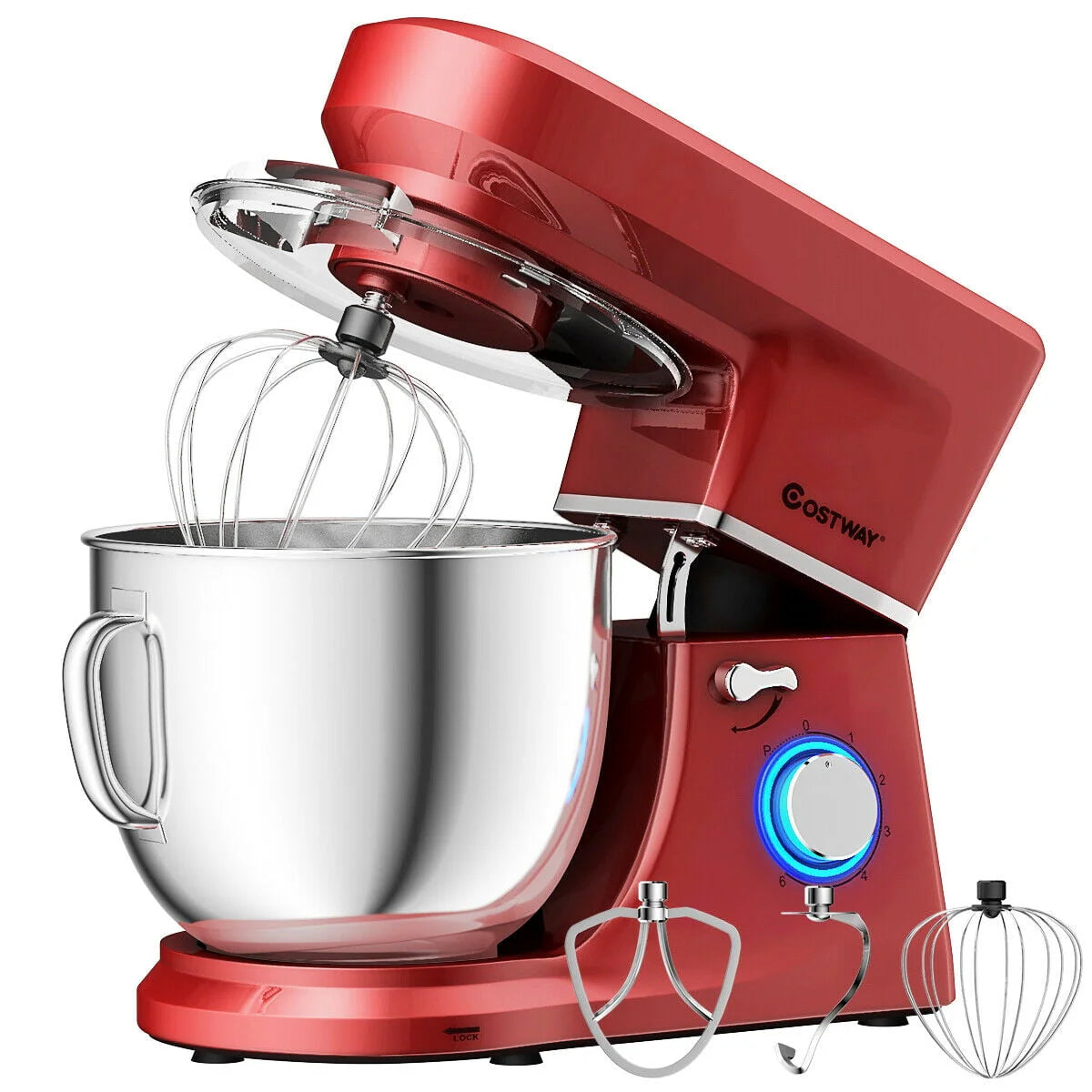 Tilt-Head Stand Mixer 7.5 Qt 6 Speed 660W Red G40274