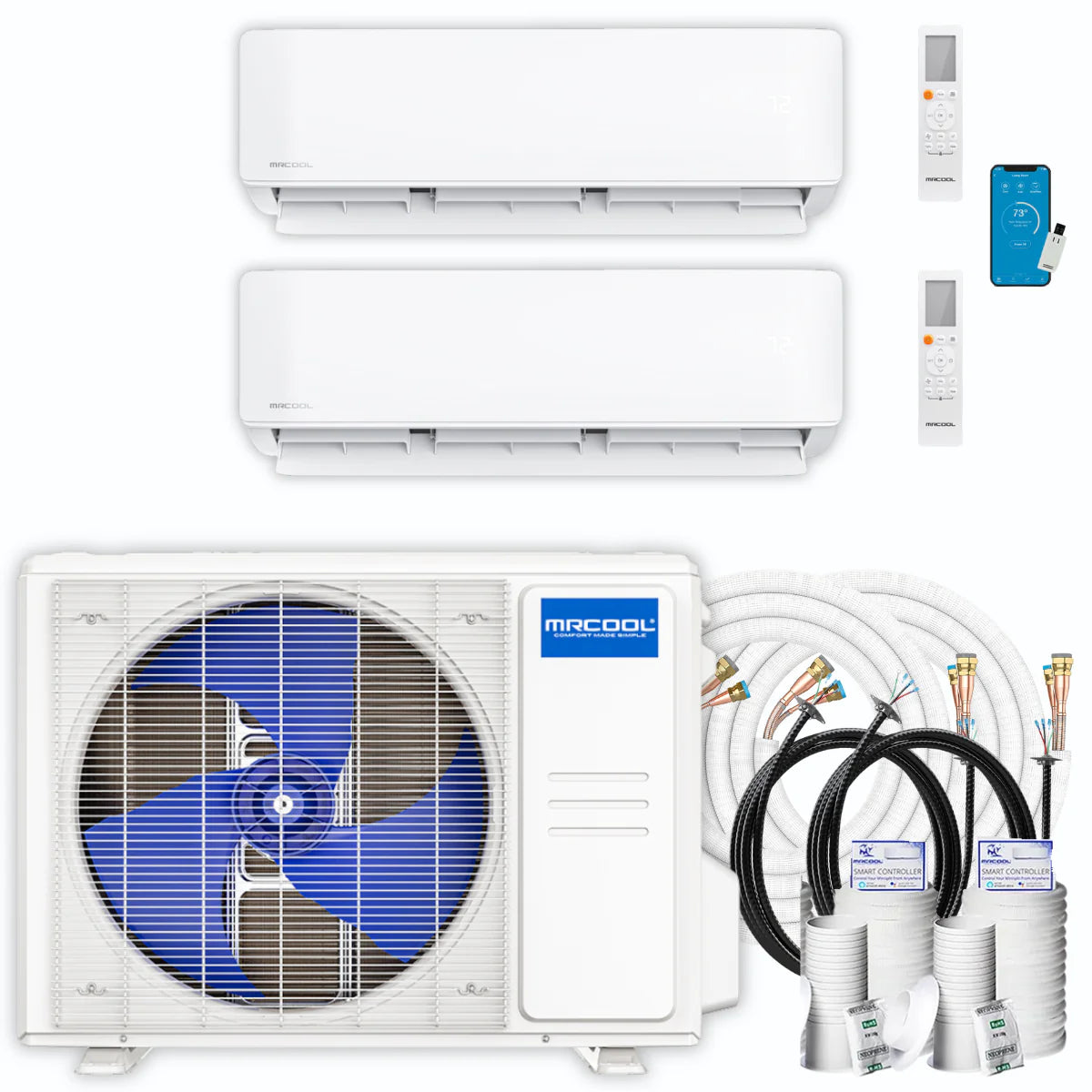24,000 BTU 2 Zone Ductless Air Conditioner and Heat Pump M49728