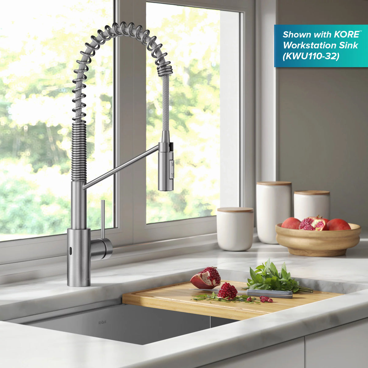 Touchless Sensor Pull-Down Single Handle Kitchen Faucet F63104