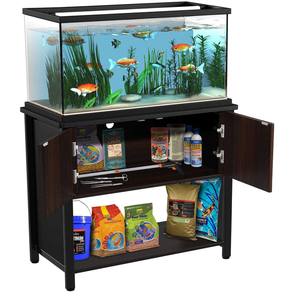 Fish Tank Stand Metal Aquarium Stand with Cabinet Z7129