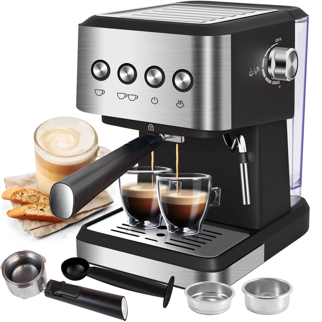 20 Bar Stainless Steel Espresso Machine with Milk Frother U603235