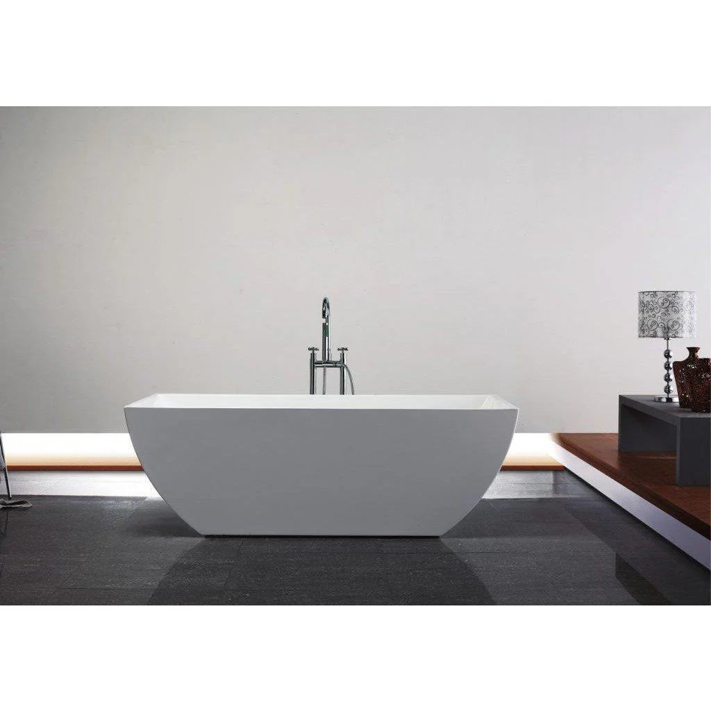 67'' White Free Standing Bathtub J3300