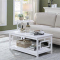 White Wood Coffee Table Q722147