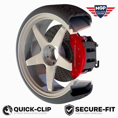 Red Brake Caliper Covers Front and Rear Set E3188