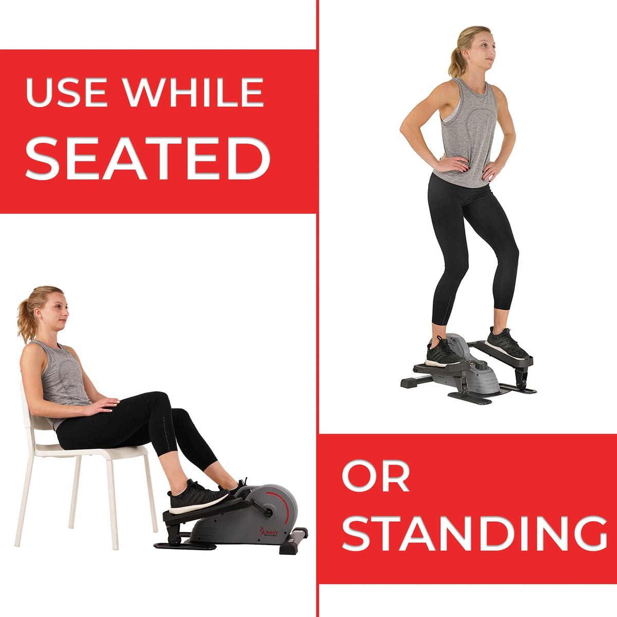 Compact Magnetic Standing Elliptical Machine with Handlebars B70780
