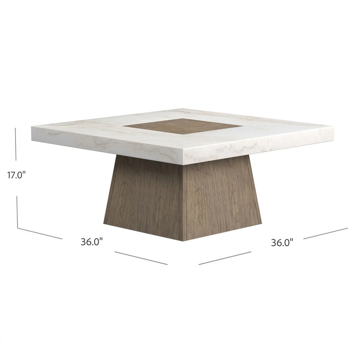 White Marble Cocktail Table D346