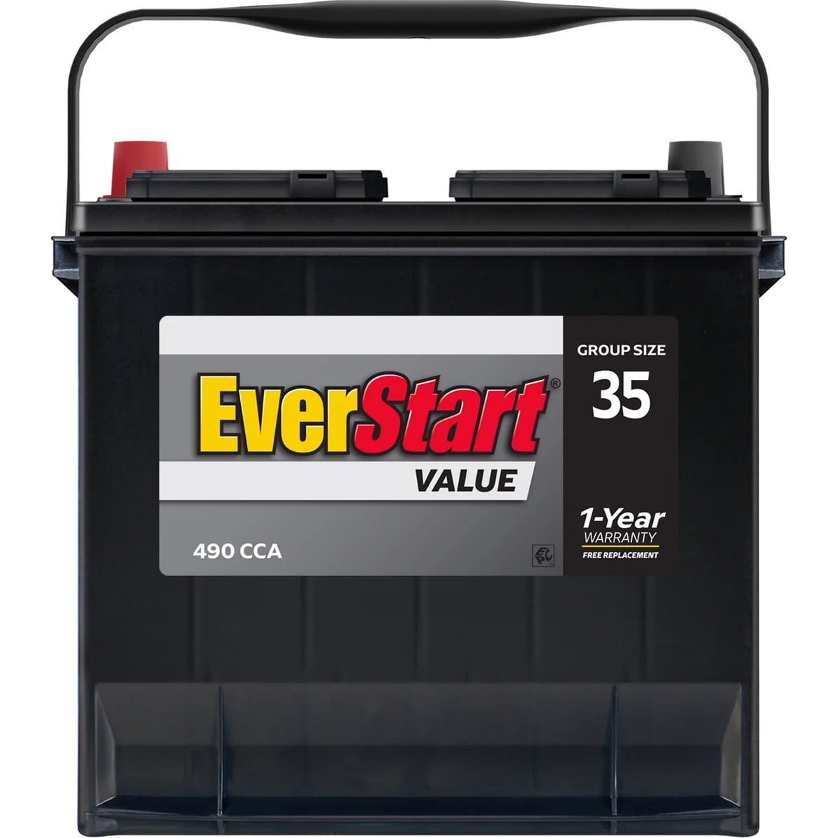 Lead Acid Automotive Battery Group Size 35 12 Volt 490 CCA W667661