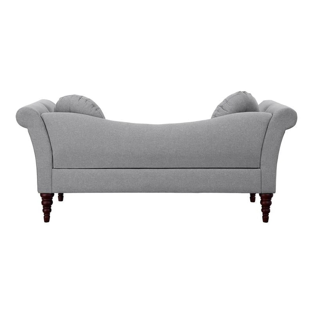 75" Traditional Fabric Settee with 2 Pillows I9789