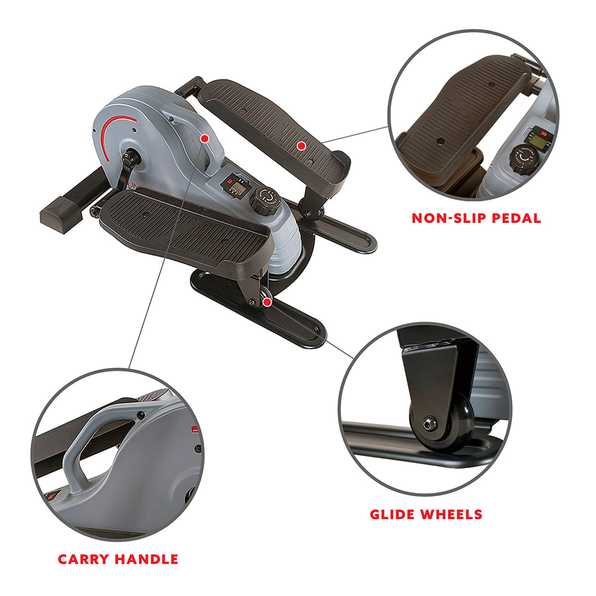 Compact Magnetic Standing Elliptical Machine with Handlebars B70780