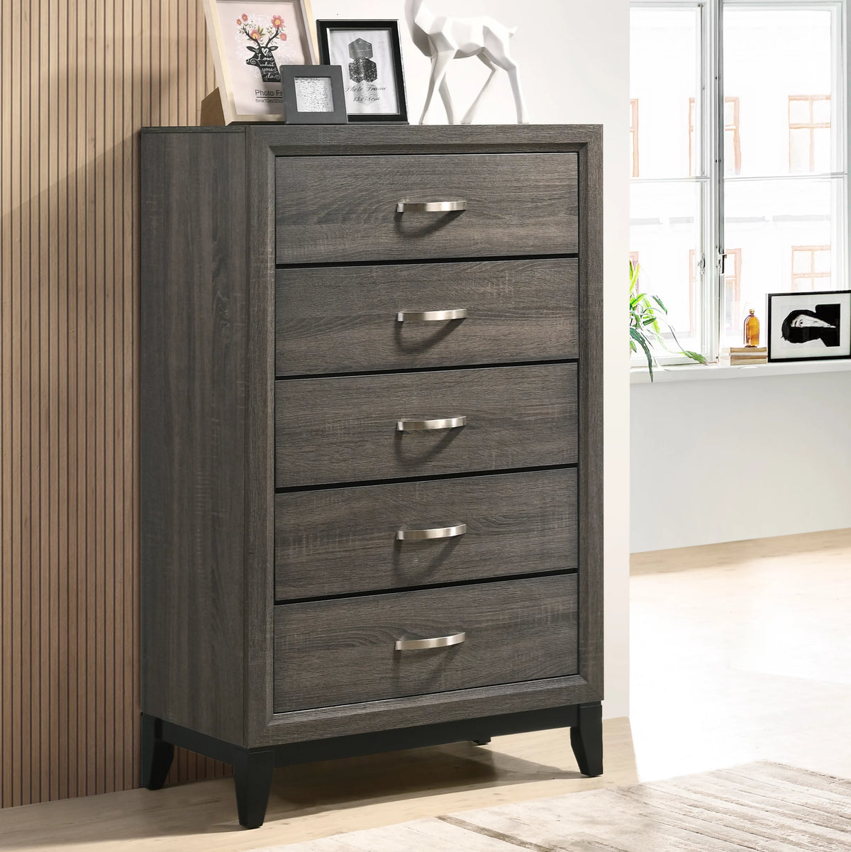 Dark Ash Gray Metal Bar Pulls C96430