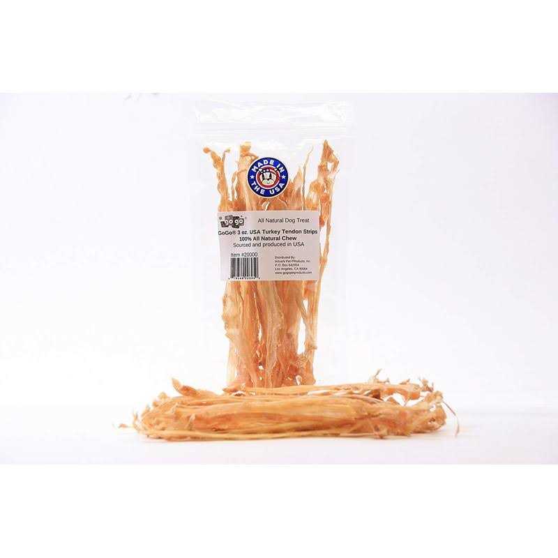 3oz Turkey Tendon Dog Chew Treats G7101