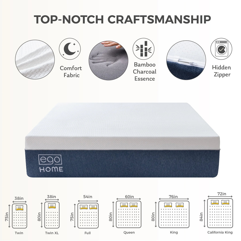 14 inch Cooling Gel Memory Foam Queen Mattress A166